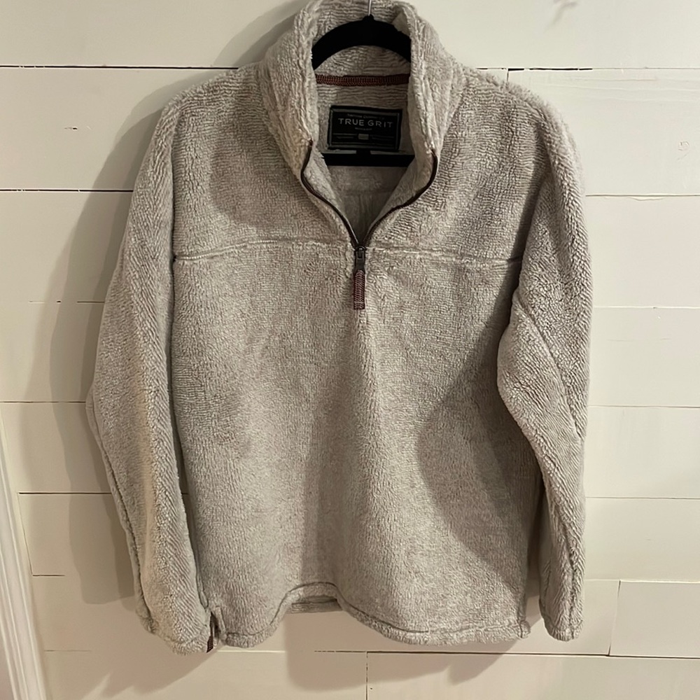 New w/o Tags True Grit 1/4 Zip Fleece Pullover, Size Small